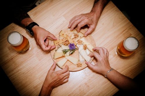 Queso y cerveza